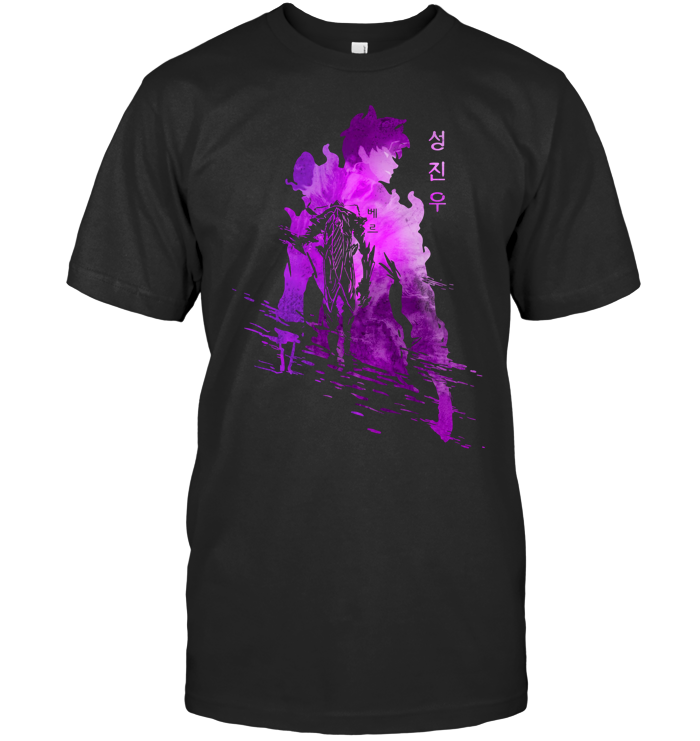 Solo Leveling Sung Jinwoo Shirt - ECOTR4061 (Black Shirt)