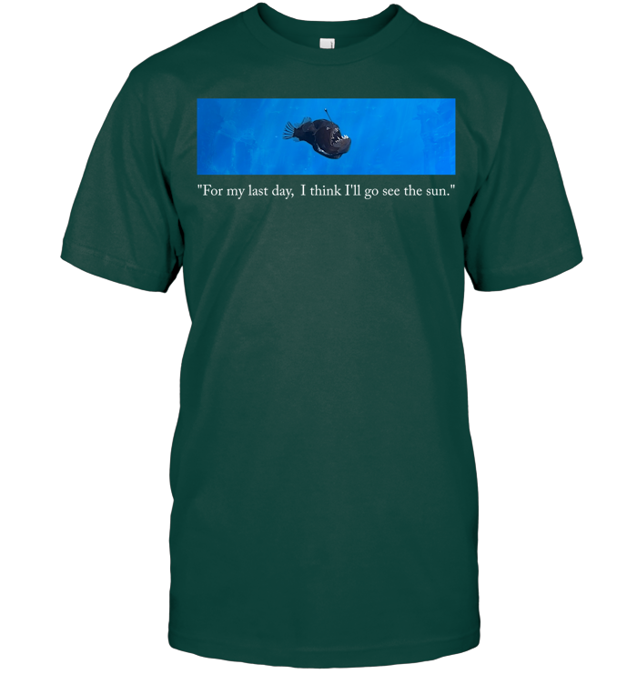 Emotional Angler Fish Shirt - EVYBT1198 (Black Shirt)