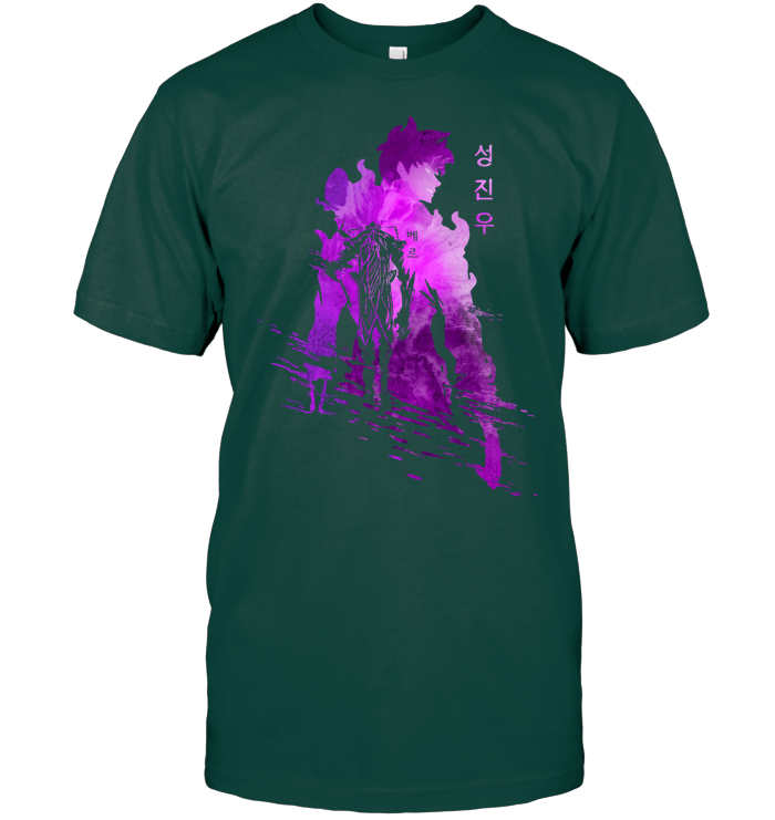 Solo Leveling Sung Jinwoo Shirt - ECOTR4061 (Black Shirt)