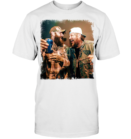 Post Malone Jelly Roll Concert Tour Shirt - ECOLD196 (White Shirt) copy