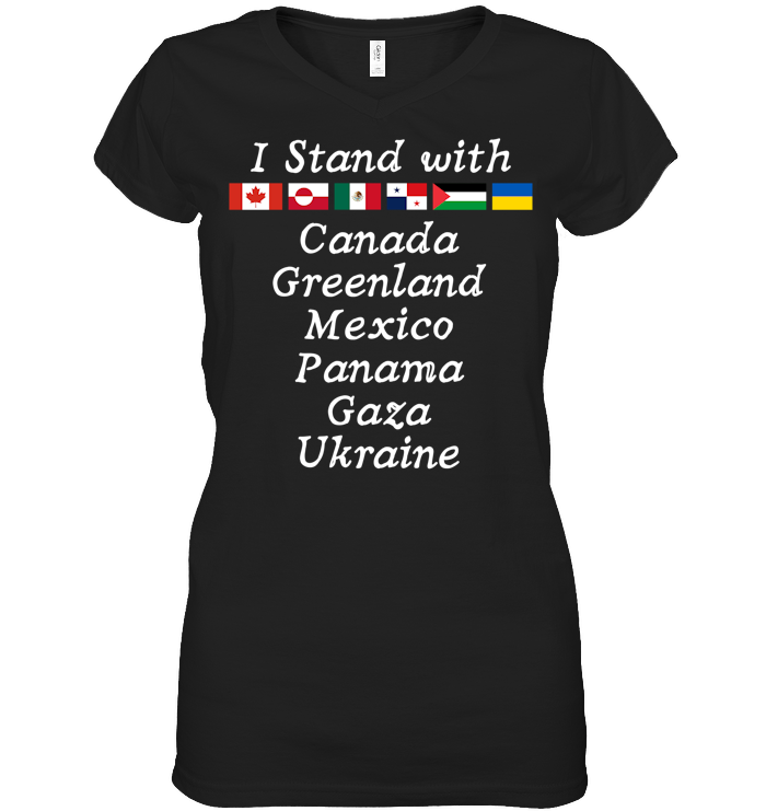 Anti Trump MAGA V-neck Tee - EVYBT1255 (Black)